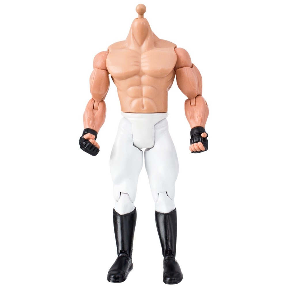 Generic 7 Inch Wrestling Action Figure With White Body & White Pants