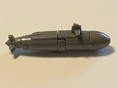 Dive Dive (Grey) – Unknown GoBots KO Submarine 1980’s Era VARIANT HEAD SCULPT!
