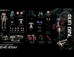 Romankey X COWL GUN GIRL Jessica Aster Deluxe Edition Cyberpunk *I SHIP DAILY*