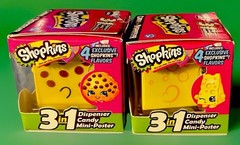 Shopkins 3 in 1 Radz Cubez Dispenser with Mini-Poster Candy Exp. 3/15/2020