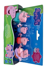 Hasbro Peppa Pig Peppa’s Family of Five Set Figures Hold Hands Ages 3+New In Box