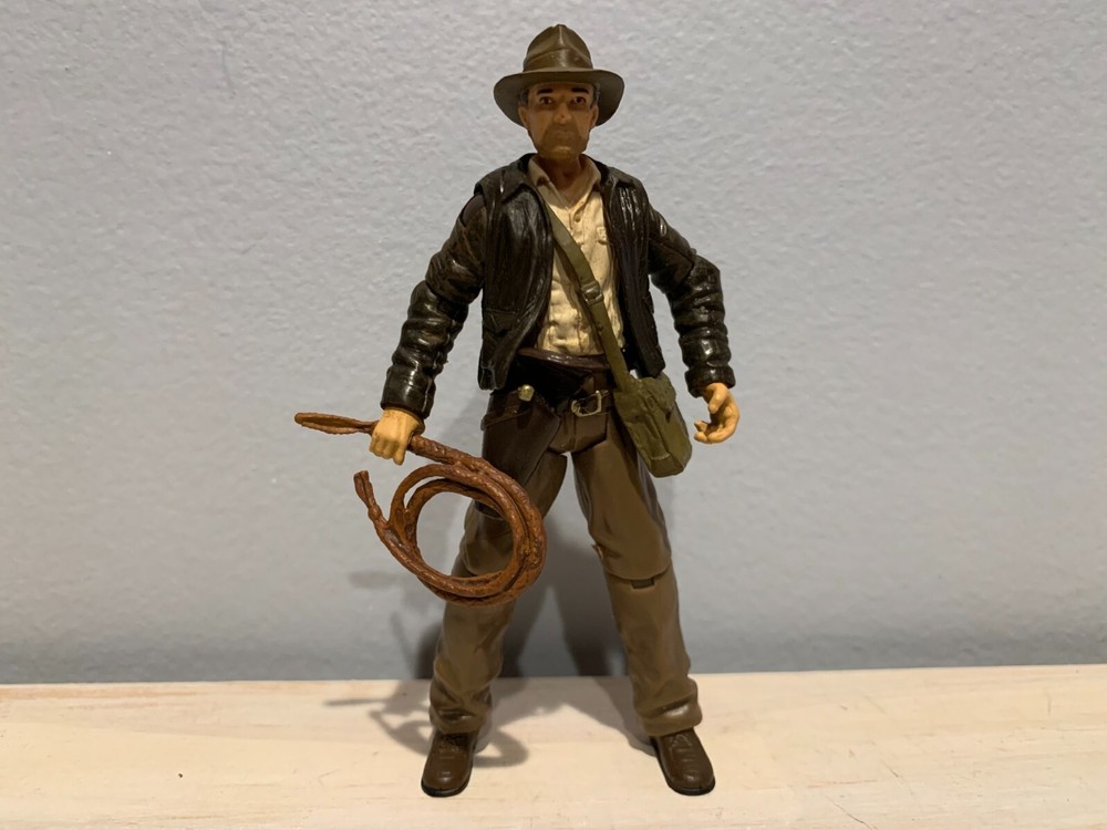 Indiana Jones 3.75″ Hasbro Raiders Of The Lost Ark Action Figure Loose w/ Whip