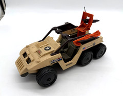 1988 GI Joe Desert Fox 6WD Jeep Vehicle, w/ One Missile (READ DESCRIPTION)