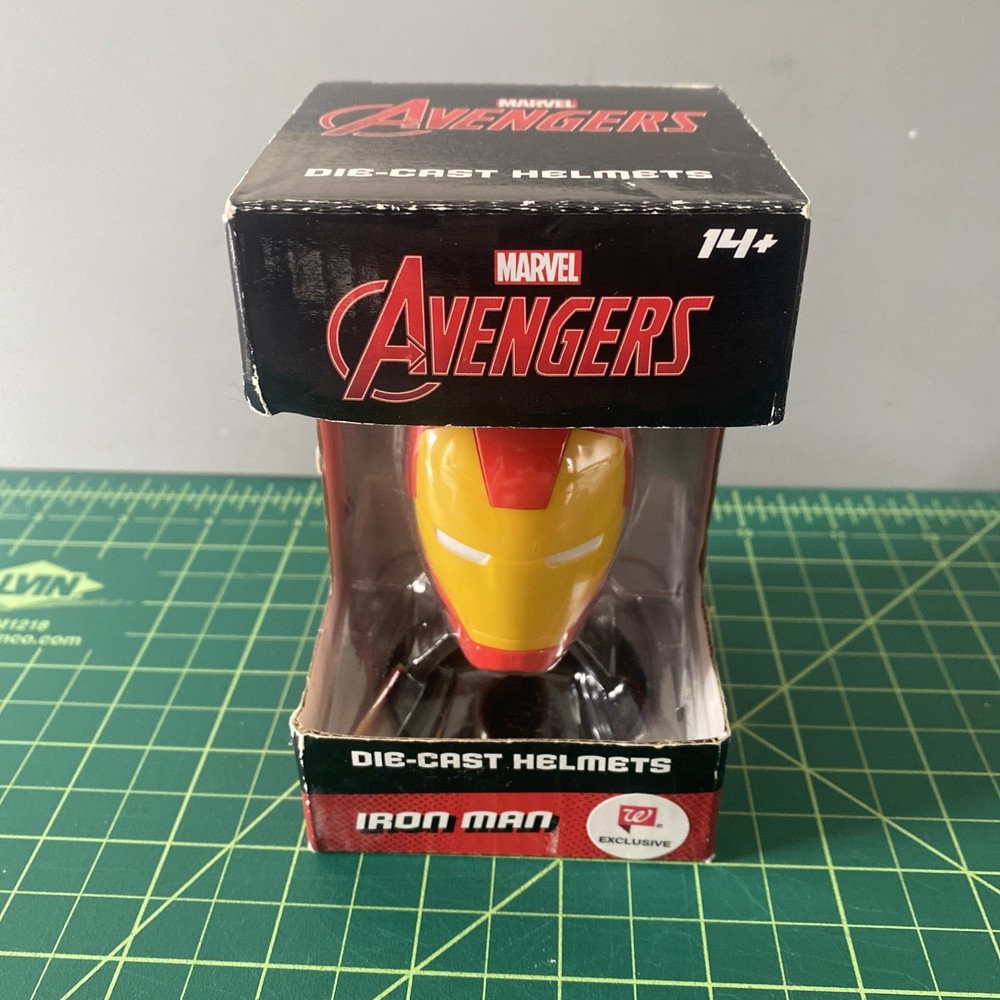 Marvel Avengers- Die Cast Helmet -Iron Man- Walgreens Exclusive Red Yellow