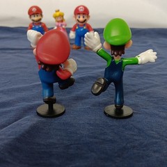 Mario Bros Mixed Lot Figures Yoshi Race Go Cart Peach Nintendo Jaks Loose Toys