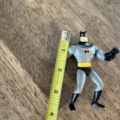 DC Comics Batman Action Figure 1993 4”Plastic Gray Black Yellow