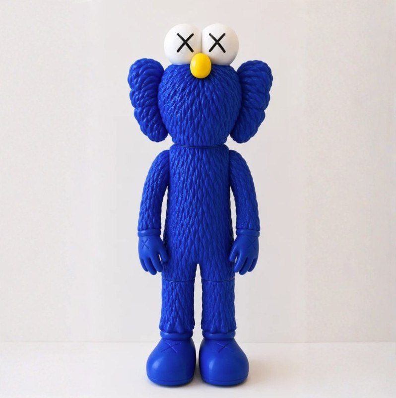 2 FOOT TALL Blue KAWS BFF Replica Statue 3D Printed Designer Art Figure Display