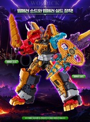 Miniforce Dinoid Warrior REX KAISER EX + DINO EMPEROR EX Transformer Robot 2026