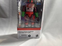 Star Wars The Black Series Mandalorian Warrior Holiday Edition Figure -Brand NEW
