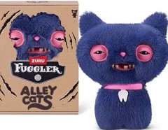 NEW! Fuggler Funny Ugly Monster Plush Toy ALLEY CATS Blue USA Seller