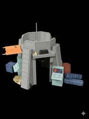 1:18 scale OUTPOST CHECKPOINT FORT SCI FI PLAYSET for 3.75″ STAR WARS FIGURE
