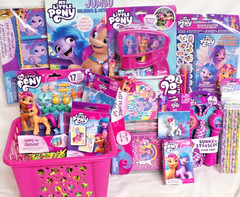 NEW MY LITTLE PONY TOY GIFT BASKET SUNNY STARSCOUT FIGURE BIRTHDAY CHRISTMAS