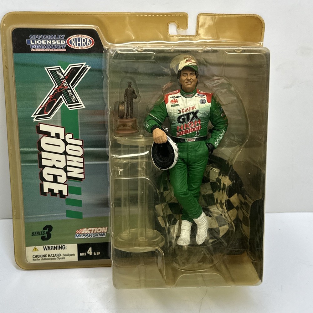 John Force NHRA Action Series 3 Figure McFarlane