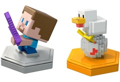 Minecraft Earth Boost Minis Attacking Steve Spawning Chicken/ 6 years and up NEW
