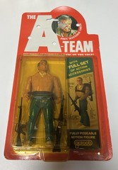 Vintage 80s Galoob A-TEAM Action Figures Lot 3 B.A. Murdock Hannibal Sealed MOC