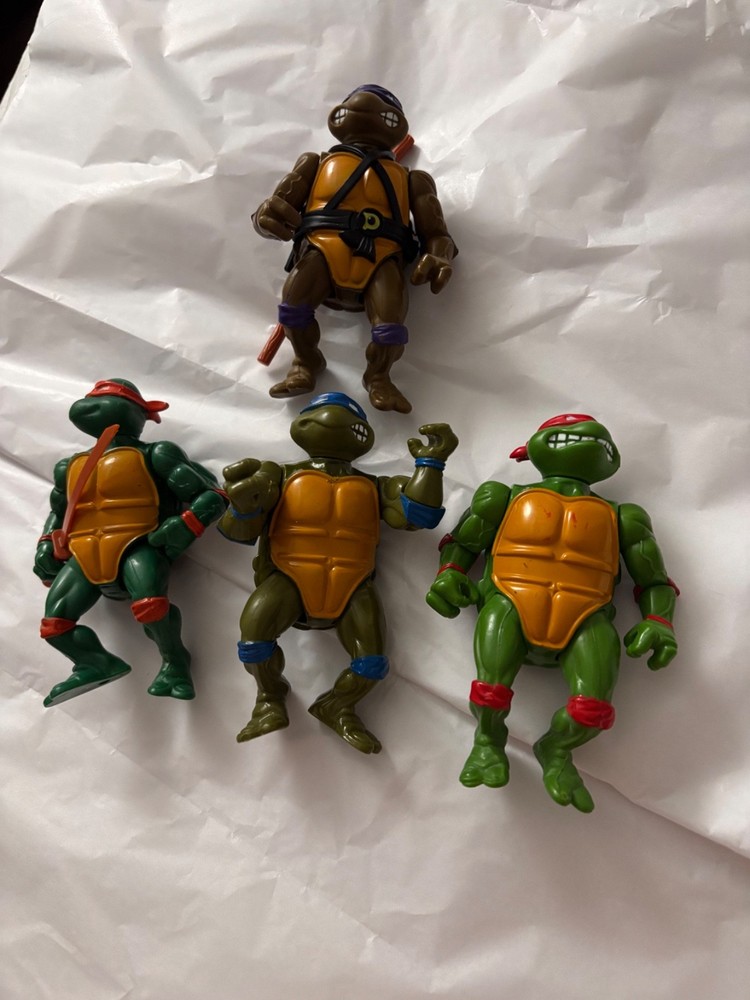 Teenage Mutant Ninja Turtles Figures TMNT 1988 Mirage Studios Playmates Set Of 4