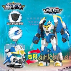 Miniforce Super Cops Jet Cop Head Badge Police Transformed Robot Toy 16.5cm