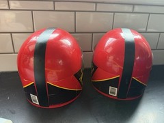 Two (2) A-Team 1983 B.A. Baracus Toy Helmets Rare Complete!!!