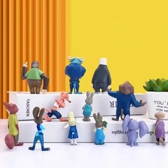 12Pcs Zootopia Action Figures Set Judy Hopps Nick Wilde Kids Toy Gift Set