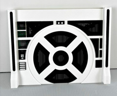 3D Printed Space Station Diorama Wall Display 6″ Figures Sci-Fi Scene Backdrop