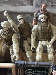 Military Action Figure Lot Of 13 3.75” Soldiers The Corps Chap Mei W/jeep Lot