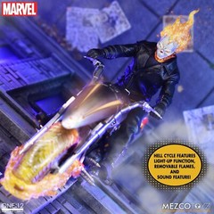 Mezco Toyz One:12 In StockMarvel Ghost Rider And Hell Cycle 1/12 Action Figure