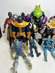 Collector Reseller Lot Of 13 Various Action Figures From Various Years DC Etc