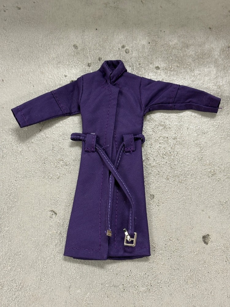 SU-CH-LTC-S-PP: 1/12 slim Purple Wired Trench Coat for 6 inch slim action figure