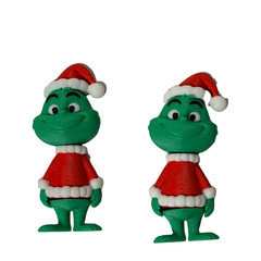 3D Printed Grinch Figurine – Adult or Kid Grinch Christmas Decor Gift Stocking