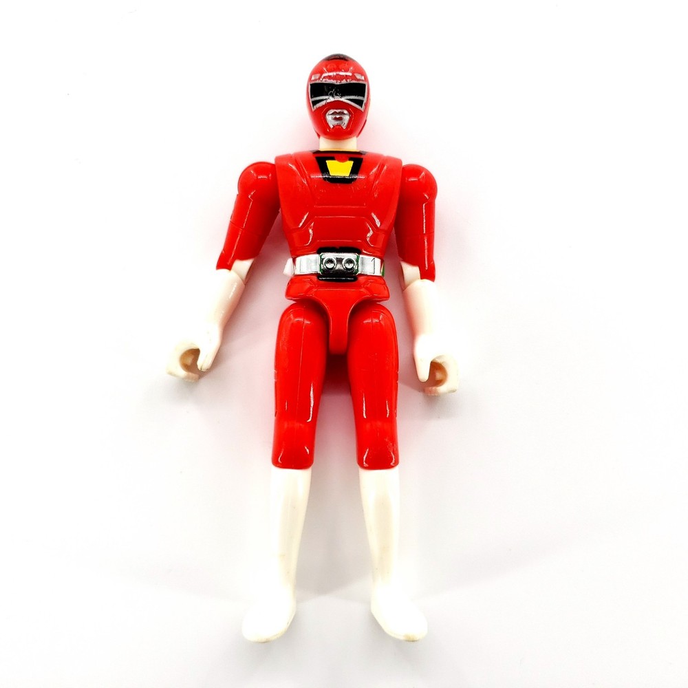 Vtg 1997 Power Rangers Gekisou Sentai Carranger Red Racer Ranger Figure Loose