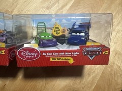 Disney Pixar Cars Disney Store Light Up Wingo DJ, Snot Rod & Boost neon Lights!!