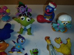 Vintage To Modern Sesame Street Mixed Toy Lot Sale Kermit Elmo Big Bird Oscar