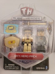 Lot of 3 NEW SEALED Tube Heros Figue DanTDM / CaptainSparklez / SkyDoesMinecraft