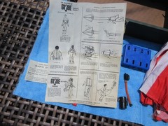 GI Joe Fantastic Freefall partial parachute set footlocker blonde action figure