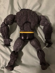 Beast Gorilla Action Figure Plastic Gray Black Yellow Red w/ Belt