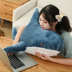 IKEA BLÅHAJ Shark Soft Plush Toy 45cm – Stuffed Animal Pillow, Kids Gift, Cuddly