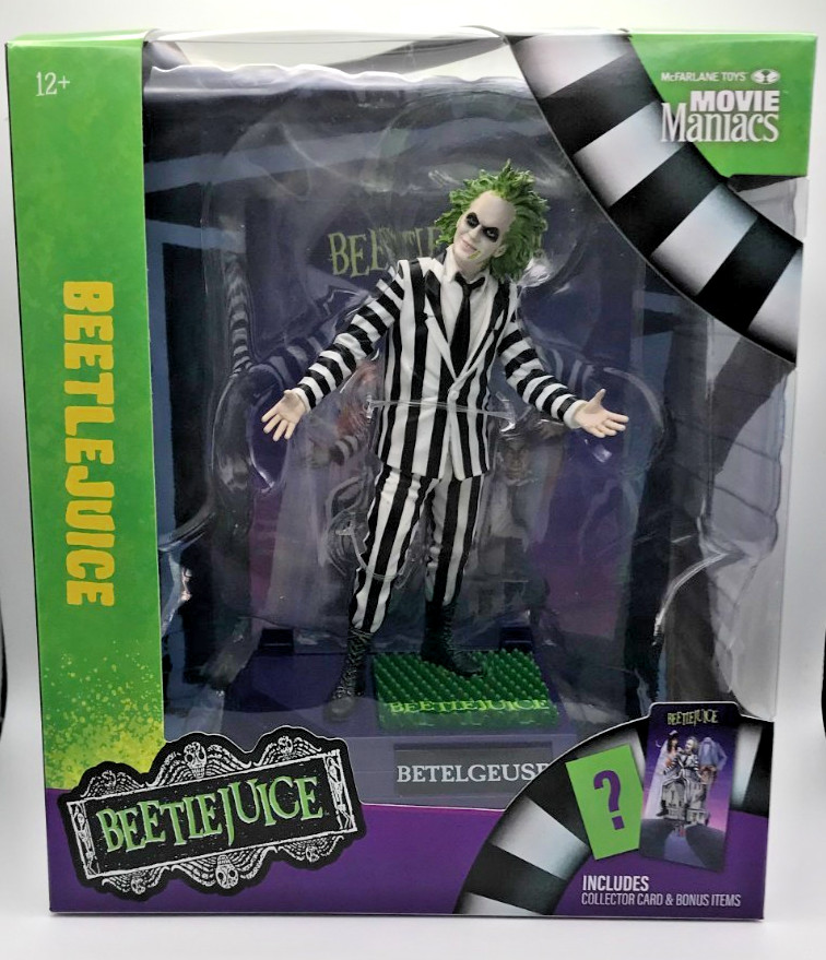 Mcfarlane Movie Maniacs 1988 Posed Beetlejuice Limited Edition 6″ Action Figure