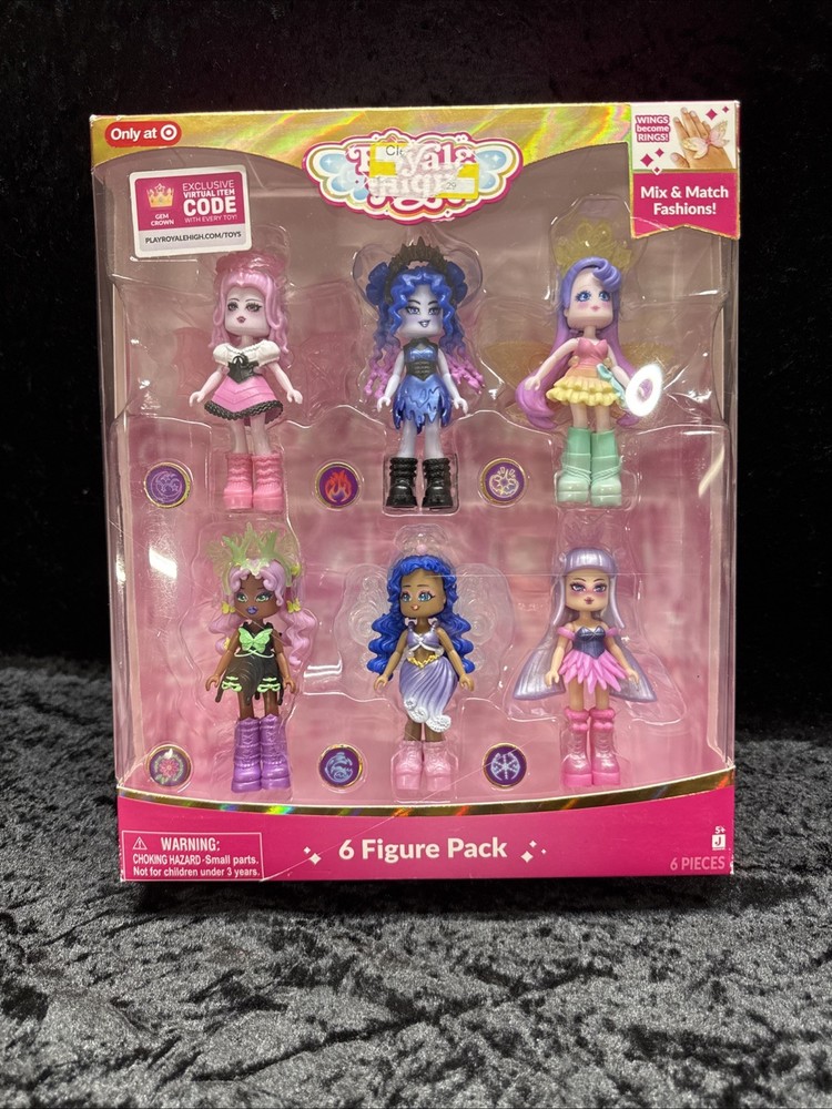Royale High 6 Figure Pack Target Exclusive Gem Crown Code UNSCRATCHED CODE