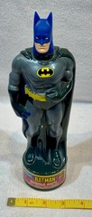 DC Comics Batman & Superman 10 oz Bubble Bath Bottles Kid Care 1990’s