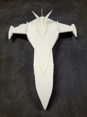 God Phoenix Starfighter Jet White 12 inches Display Prop & Fantasy 3D Printed