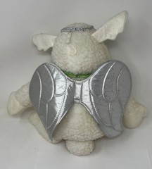 Target Vtg Baby Lamb Chop Puppet Christmas Angel Bell Plush 1993 Shari Lewis 17″
