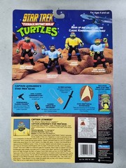1994 STAR TREK TEENAGE MUTANT NINJA TURTLES LEONARDO NEW ON CARD
