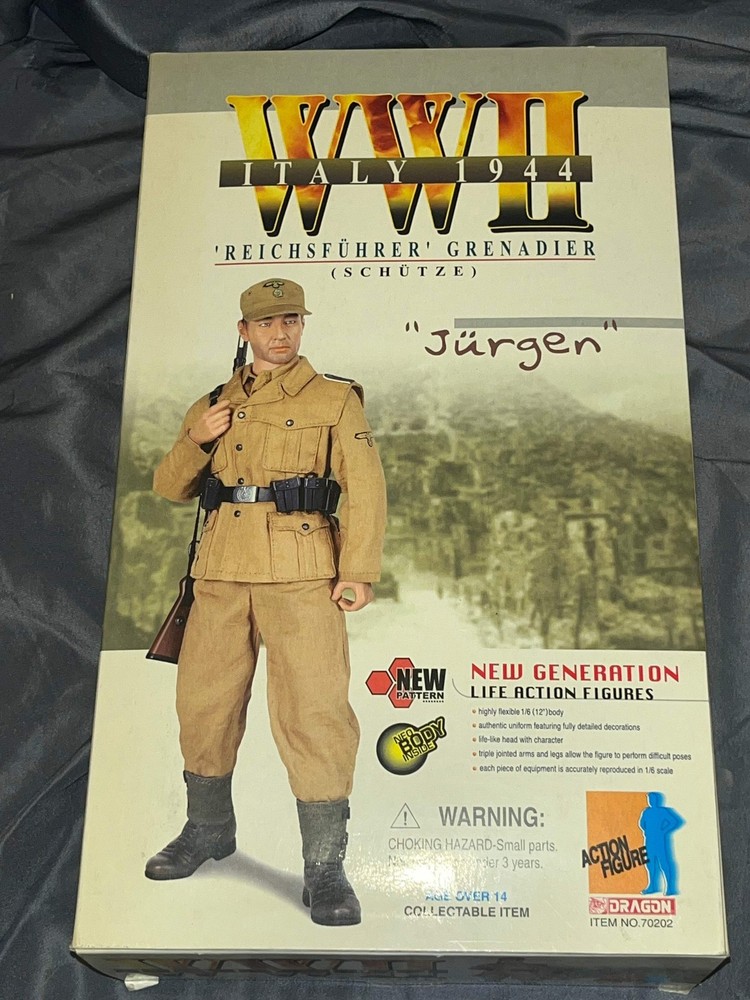 1/6 Scale WWII GERMAN ‘REICHSFÜHRER’ GRENADIER – Italy Jurgen – NIB Dragon