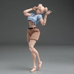 US Romankey X COWL 1/12 Flexible Action Figure 6″ Female Doll Joint Body &Head