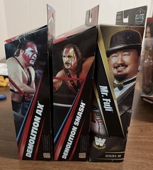 WWE ELITE DEMOLITION + WWE ELITE LEGENDS MR FUJI – ELITE AX, SMASH & FUJI *NEW!