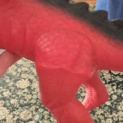 Red & Black Dragon Figure Toy, Polyester Fiber, Fantasy Theme (2016)