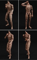MB102 1/12 Male Soldiers Muscle Super Flexible Body for 6″ Action Figure Dolls