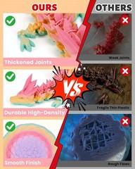 12″ Articulated Dragon & 4.53″ Eco-Friendly Crystal Egg – Surprise Toy for Kids