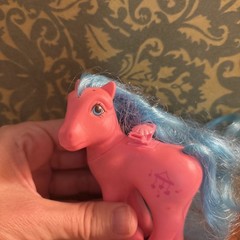 Vintage My Little Pony Flutter Wingsong 1986 Pink Blue Pegasus G1 MLP479
