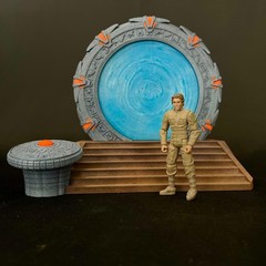 Stargate for 3.75 IN (1:18) Figure Diorama (Painted)